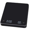 INF Laddbar Kaffevåg med Timer 3 kg / 0,1 g Svart