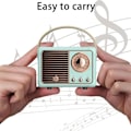 Pikkukuva 4 / 8: Retro Bluetooth-kaiutin, klassinen vanhanaikainen radiomuotoilu, Bluetooth 5.0 langaton yhteys, tuki TF-kortille Black