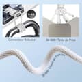 Miniatyrbild 5 av 5: USB-C to USB-C Fast Charging Cable [1M/2-Pack] 60W USB Type-C 3A Cable Compatible with iPhone 16, 15 Pro Max, Samsung S24, S23