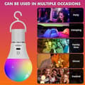 Miniatyrbild 4 av 5: Rechargeable Lamp with Remote Control, 8W Smart RGB Color Changing Bulb, 9+3 Color Temperatures, E27 LED Dimmable Touch Control Lights W [DB]