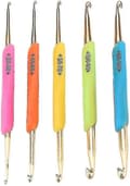 Crochet Hooks Set, Double-Ended Crochet Hooks Ergonomic Handle Knitting Needles Set