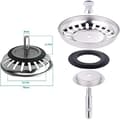 Miniatyrbillede 2 af 5: 78 mm vaskeprop, universelt vaskefilter, universal vaskeprop i rustfrit stål