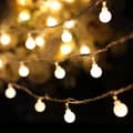 20m ljusslinga 200 LED-lampor, blinkande, varmvit, perfekt för jul och bröllop