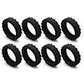 Pikkukuva 1 / 10: 8 kpl/setti Matkatavarapyörän pyörät Kengät Matkalaukun pyöränsuojukset Musta Black 8Pcs-8Pcs