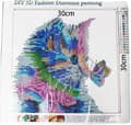 5D Diamantmålning Katt DIY Kit Strass Limmat Korsstygn E