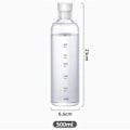 Pikkukuva 8 / 8: Lasivesipullo aikamerkinnöillä 500ml läpinäkyvä