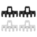 4 Pcs Badminton Racket Stringing Machine Tools Rackets Pressure Reducer Load Spreader Adapter Attachment Black and White