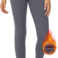 Fleece-leggings til kvinder, vinteryogabukser med mavekontrol A