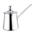 Turkish Coffee Pot with Spout, Lid and Handle, Easy to Clean, Versatile Milk Warmer Butter Melter for Home Cafe