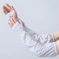 Ice Silk Sleeves Loose Arm Sleeves WHITE white[XJ]