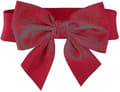Miniatyrbilde 1 av 4: Dame Vintage Rosett Bred Elastisk Stretch Midjebelte Rød