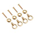 Miniatyrbild 5 av 8: 4pcs/pack Mini Simple Vintage Pull Rings Cosmetic Box Jewelry Box Fastener Handle Brass