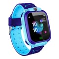 Q12 Børne Smartwatch SOS Ur Vandtæt IP67 Børnegave til iOS Android, Blå