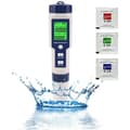 TS-PH-meter, 5-in-1 PH/TDS/EC/Salinity/Temperature Meter, Water Quality Tester for Pools, Hydroponics, Drinking Water, Aquariums
