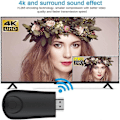 Pikkukuva 2 / 5: Yhteensopiva, langaton HDTV-näyttöadapteri, lähetin ja vastaanotin, 1080P peilaussovitin iPhone, iPad, Android, iOS, Windows, PC:lle HDTV:hen