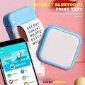 Miniatyrbillede 2 af 5: Bærbar Mini Lommeprinter Notat Foto Etiket Memo Udskrivning Bluetooth Trådløs Blækfri Termisk Printer 200dpi Blå