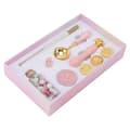 Miniatyrbillede 2 af 8: Seglkit udskiftelige stempeldesign voksseglkit med træstempelhåndtag Sakura broche til kuvertinvitationer pink
