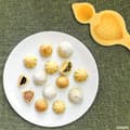 Miniatyrbilde 5 av 5: Månekakeform Hjerteformet Kakeform - 4 Former Form Maamoul Kaker Månekakestempel Kakeform