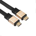 3m HDMI 2.0 4K 30AWG HD 3D 18 Gbps Ethernet Audio Return Platt HDMI-kabel - Guldfärg