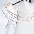 2 st Rhinestone-pannband, Kristallhårband, Dubbellagersrhin
