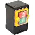Push Button Switch, AC220V/380V 10A Motor Start/Stop Switch, Waterproof Two-Button On/Off Switch with Dust Box Bracket