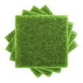 4-pack 30x30 cm konstgräs för dockhus, miniatyrer, DIY-projekt för sagoträdgårdar grön 30cm*30cm