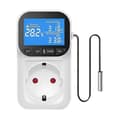 Digital Temperature Controller Socket Thermostat with Timer Sensor Probe Heating Cooling Switch 16A EU Plug [DB]
