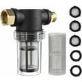 Miniatyrbild 1 av 5: Garden Hose Filter Pressure Washer Water Inlet Sediment Inline Filter 40 Mesh Screen Extra 100 Mesh