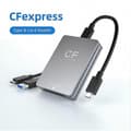 Pikkukuva 3 / 5: CFexpress Type B -kortinlukija USB 3.2 Gen2 10 Gbit/s, USB-C–USB-C/A-kaapeli mukana hopeanharmaa Silver-gray