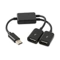 Miniatyrbillede 1 af 5: Type C til Dobbelt USB-adapter USB Type C-stik USB-C Splitter USB C-hub