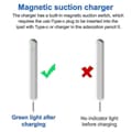 Miniatyrbillede 5 af 5: Fonken Type C Magnetisk Stylus Opladeradapter til Apple Pencil 2 2. USB C Magnetisk Opladerkabel