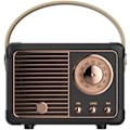 Pikkukuva 1 / 8: Retro Bluetooth-kaiutin, klassinen vanhanaikainen radiomuotoilu, Bluetooth 5.0 langaton yhteys, tuki TF-kortille Black