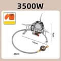 Moose Rocket Stove, Portable Outdoor Double-Layer Windproof Triple Burner Stove