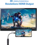 Miniatyrbilde 2 av 5: USB-C til HDMI-adapter, USB type C til HDMI 4k-adapter (Thunderbolt