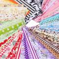 100 st DIY Blandade Mönster Blomtryckt Lapptäcks Bomullstyg Sömnad Quilting Tyg 100x1