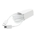 Miniatyrbillede 2 af 8: Type C til Type C-kabel PD Hurtigopladning Fleksibel Type C-datakabel til Android til Note 10-telefon 1 m Hvid_tfrf