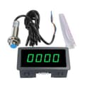 4 Digital LED Display Tachometer RPM Speedometer High Precision Tachometer With Hall Proximity Sensor NPN [DB]