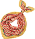 Miniatyrbild 3 av 5: Women's Multicolor Small Square Silk Scarf Elegant Accessory