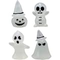 Halloween självlysande prydnad miniatyr spökprydnad staty harts älva