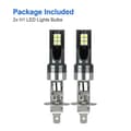 2X H1 LED frontlyspærer konverteringssett 100W 14000LM 6500K høy lav lyspære- [db]