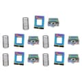Miniatyrbild 1 av 8: 5 Sets Twist Locks Colorful Rectangular Durable Exquisite Bag Clasps for DIY Shoulder Bags, Purses, Handbags