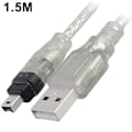 Miniatyrbillede 2 af 5: USB han til Firewire hun stik til mini 4-pin til Firewire adapterkabel til periferiudstyr, der kun er kompatibelt med denne type adapter