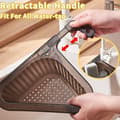 Miniatyrbild 4 av 5: Drain Strainer Filter Basket 2pcs Adjustable Kitchen Triangle Sink Filter Transparent Sink Drain Basket D(YH)