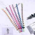 6 st flätor verktyg DIY hår accessoarer flickor färgglada twist El