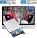 Miniatyrbilde 3 av 5: Ekstern Blu Ray DVD-stasjon 3D, USB 3.0 og Type-C Bluray CD DVD-leser Slank Optisk Bærbar Blu-ray D