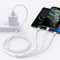 Miniatyrbillede 4 af 5: Datakabel 3-i-1 Universal 1m 8Pin Type-C Micro USB Hurtigopladningskabel Kompatibel iPhone
