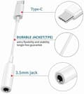 Miniatyrbilde 2 av 5: USB C til 3,5 mm lydadapter, Type C til 3,5 mm hodetelefonkontaktadapter
