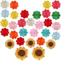 30 Pcs Iron-on Appliques Sew-on Appliques Mixed Embroidered Patches Decorative Accessories Embroidery