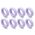 Pikkukuva 1 / 10: 8 kpl/setti Matkatavarapyörän pyörät Kengät Matkalaukun pyöränsuojukset Violetti Purple 8Pcs-8Pcs