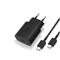 Miniatyrbillede 1 af 5: 25 W SAMSUNG Hurtigoplader USB-C med kabel sort svart